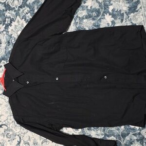 George Men's Black Casual Button Down Shirt